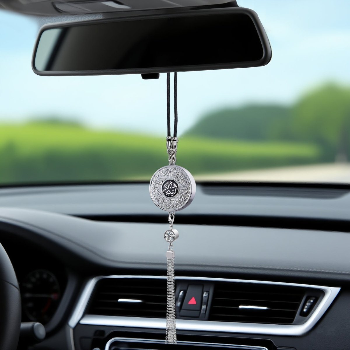 Islamic Hanging Car Accessory Made From Alloy | Quranic Ayat Car Hanging Ornament(MAC238)