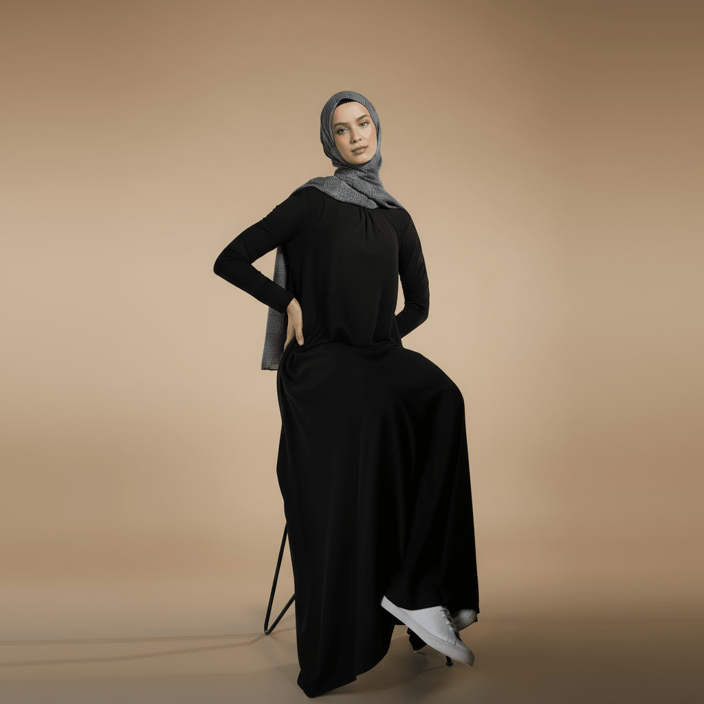 Natural Stretch Premium Lenzing™ Modal A-Line Dress (MA357)