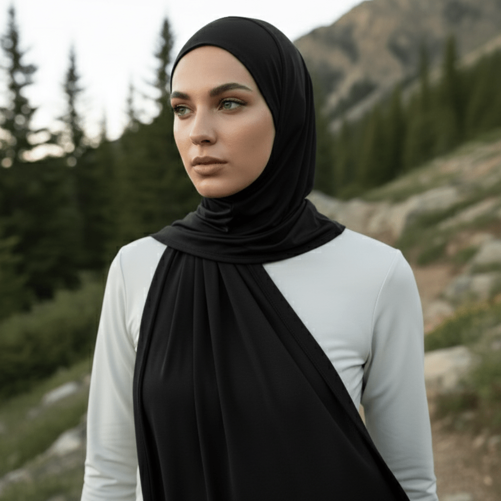 Premium Cooling Non-Slip Hijab | Breathable Sports Hijab (MH196)
