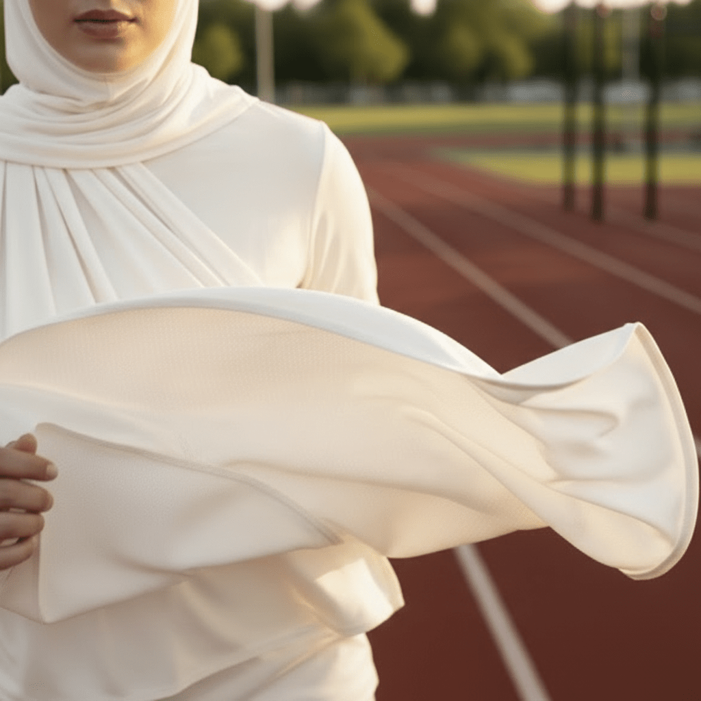 Premium Cooling Non-Slip Hijab | Breathable Sports Hijab (MH196)