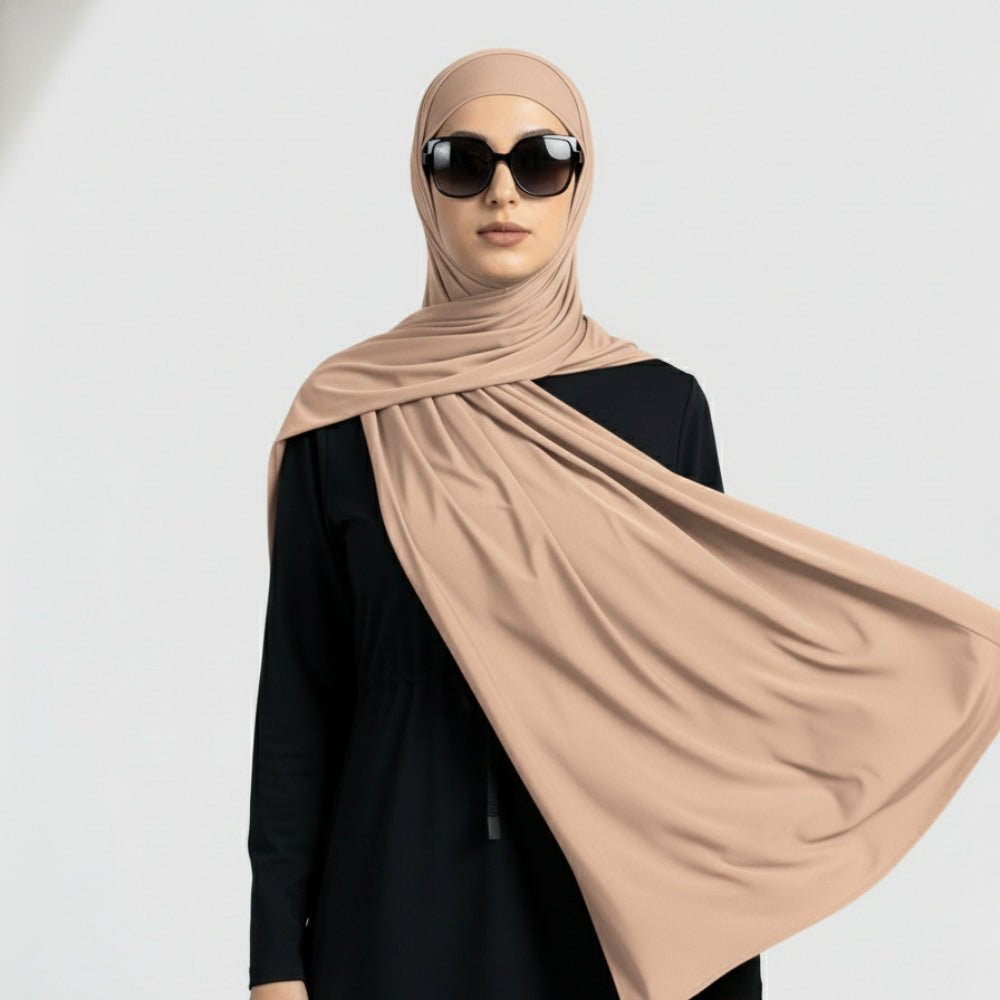 Premium Cooling Non-Slip Hijab | Breathable Sports Hijab (MH196)