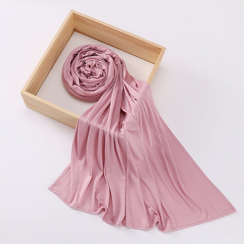 Premium Boho Style Large Mercerized Cotton Hijab (MH114)
