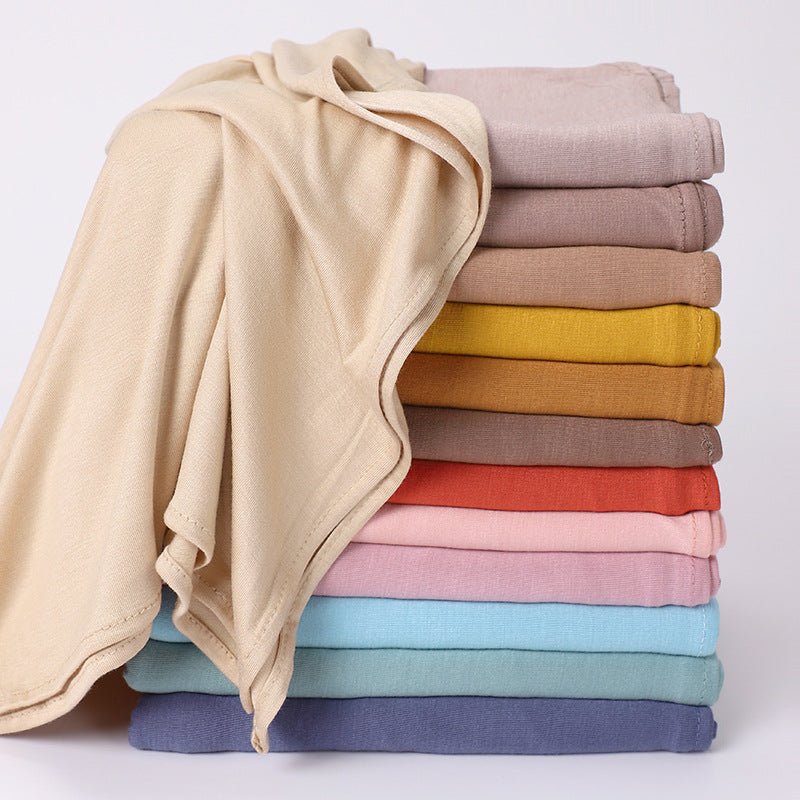 Premium Boho Style Large Mercerized Cotton Hijab (MH114)