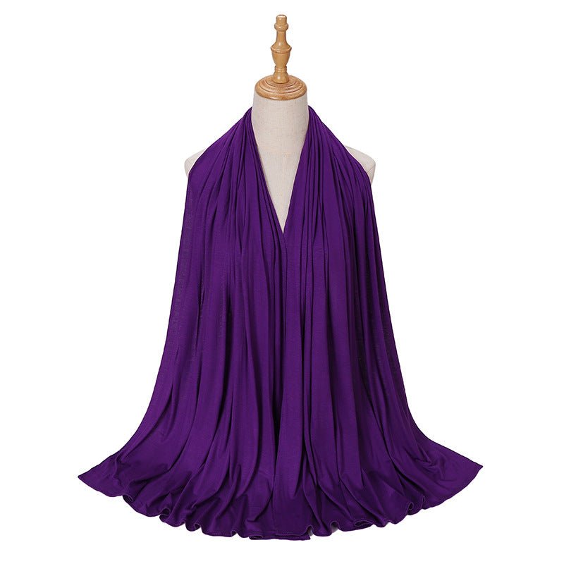 Premium Boho Style Large Mercerized Cotton Hijab (MH114)