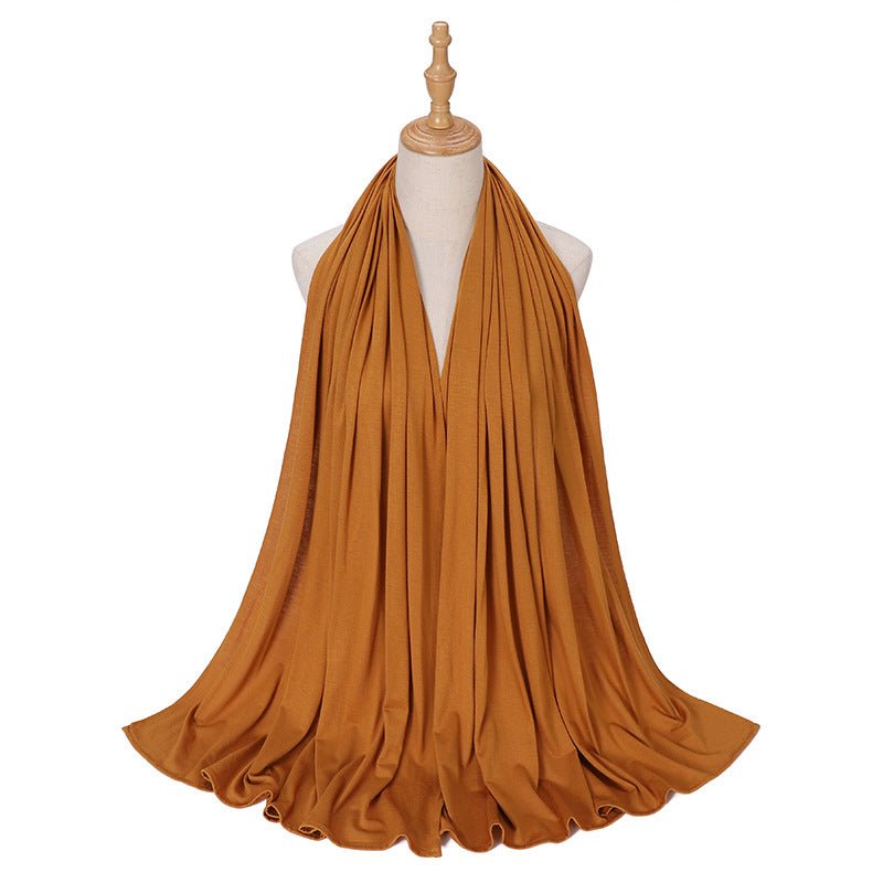 Premium Boho Style Large Mercerized Cotton Hijab (MH114)