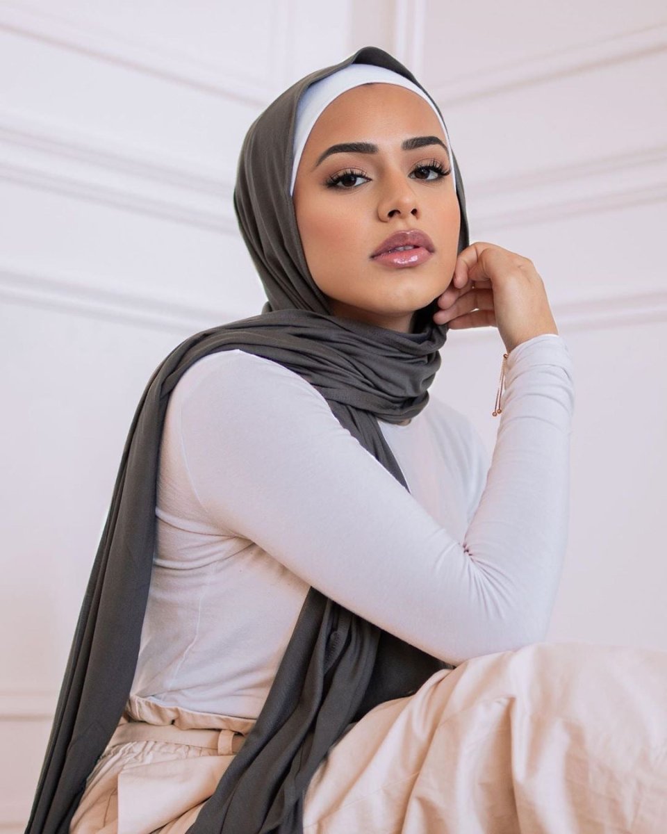 Premium Boho Style Large Mercerized Cotton Hijab (MH114)