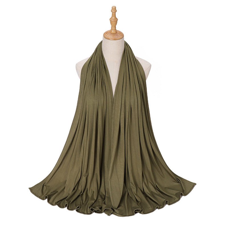 Premium Boho Style Large Mercerized Cotton Hijab (MH114)