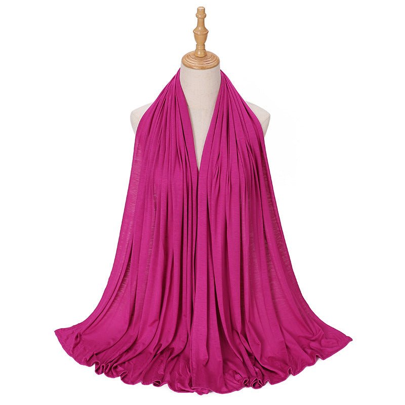 Premium Boho Style Large Mercerized Cotton Hijab (MH114)