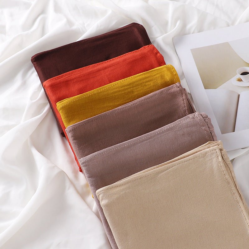 Premium Boho Style Large Mercerized Cotton Hijab (MH114)