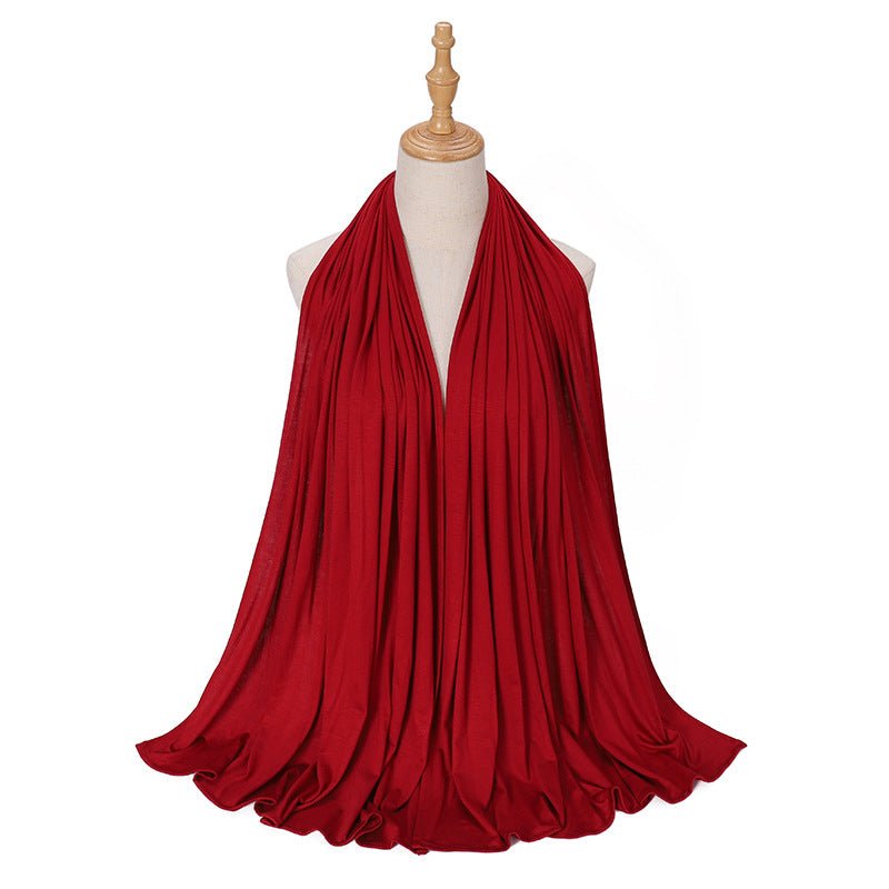 Premium Boho Style Large Mercerized Cotton Hijab (MH114)