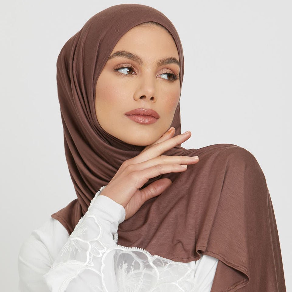 Premium Boho Style Large Mercerized Cotton Hijab (MH114)
