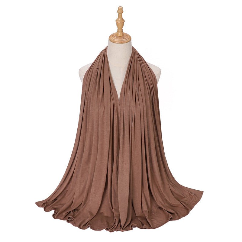 Premium Boho Style Large Mercerized Cotton Hijab (MH114)