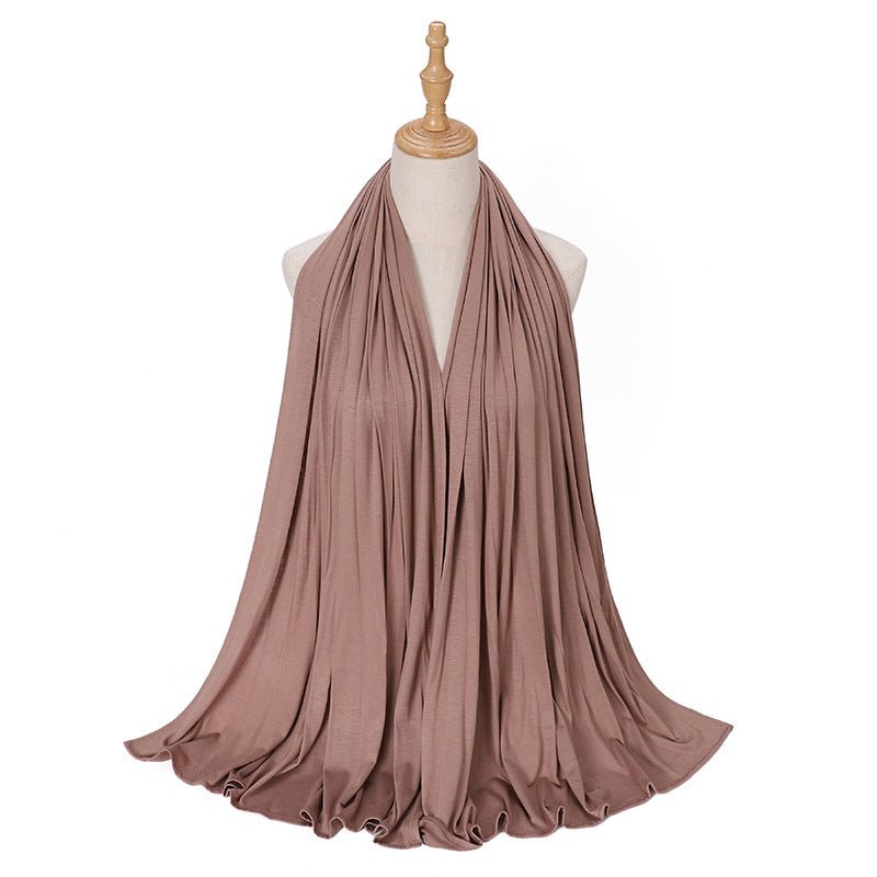 Premium Boho Style Large Mercerized Cotton Hijab (MH114)