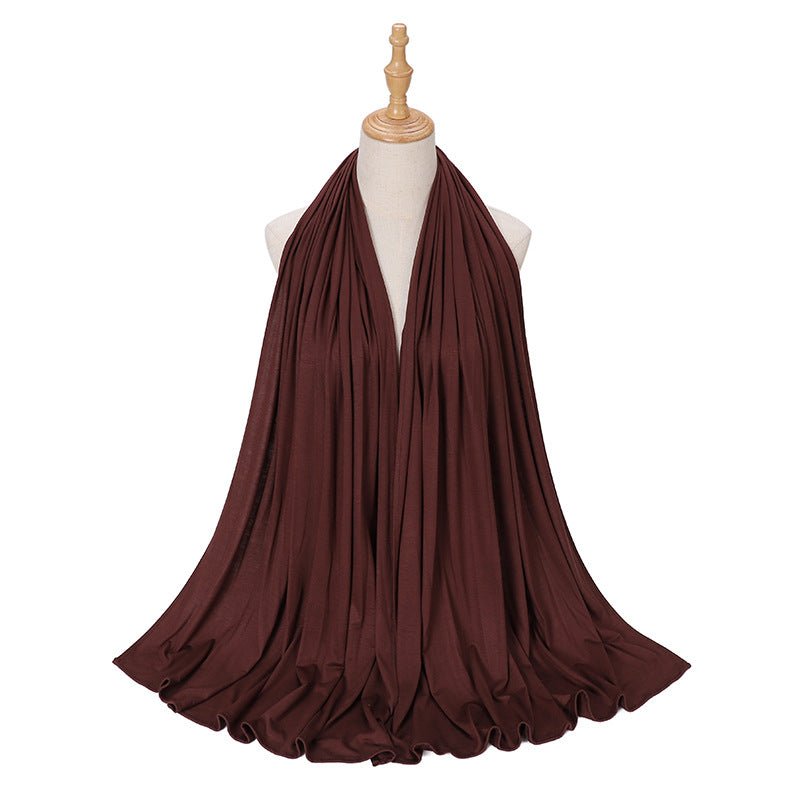 Premium Boho Style Large Mercerized Cotton Hijab (MH114)