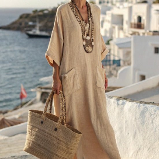 Printed Kaftan Maxi Dress(MS419)