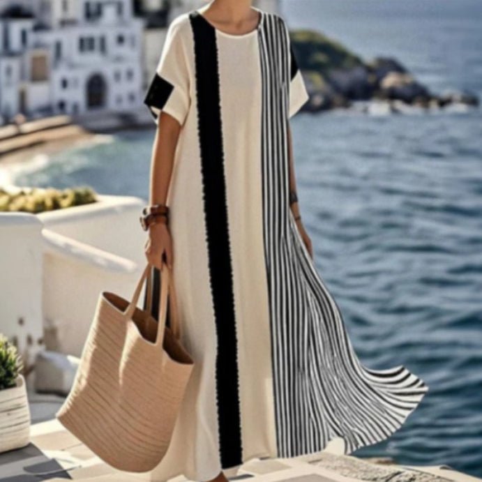 Printed Kaftan Maxi Dress(MS419)