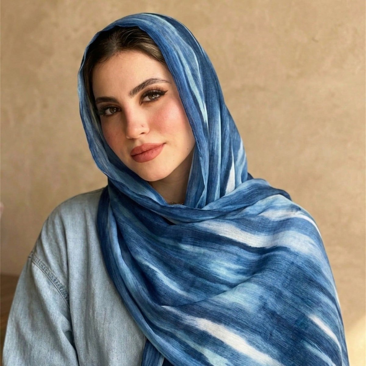 Rayon Gradient Tie-Dye Scarf | Rayon Gradient Hijab (MH216)