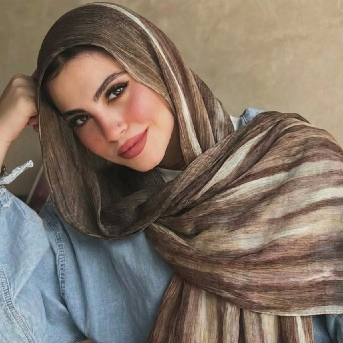 Rayon Gradient Tie-Dye Scarf | Rayon Gradient Hijab (MH216)