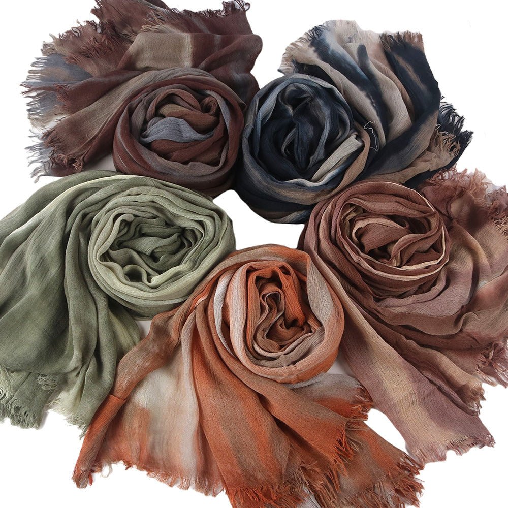 Rayon Gradient Tie-Dye Scarf | Rayon Gradient Hijab (MH216)