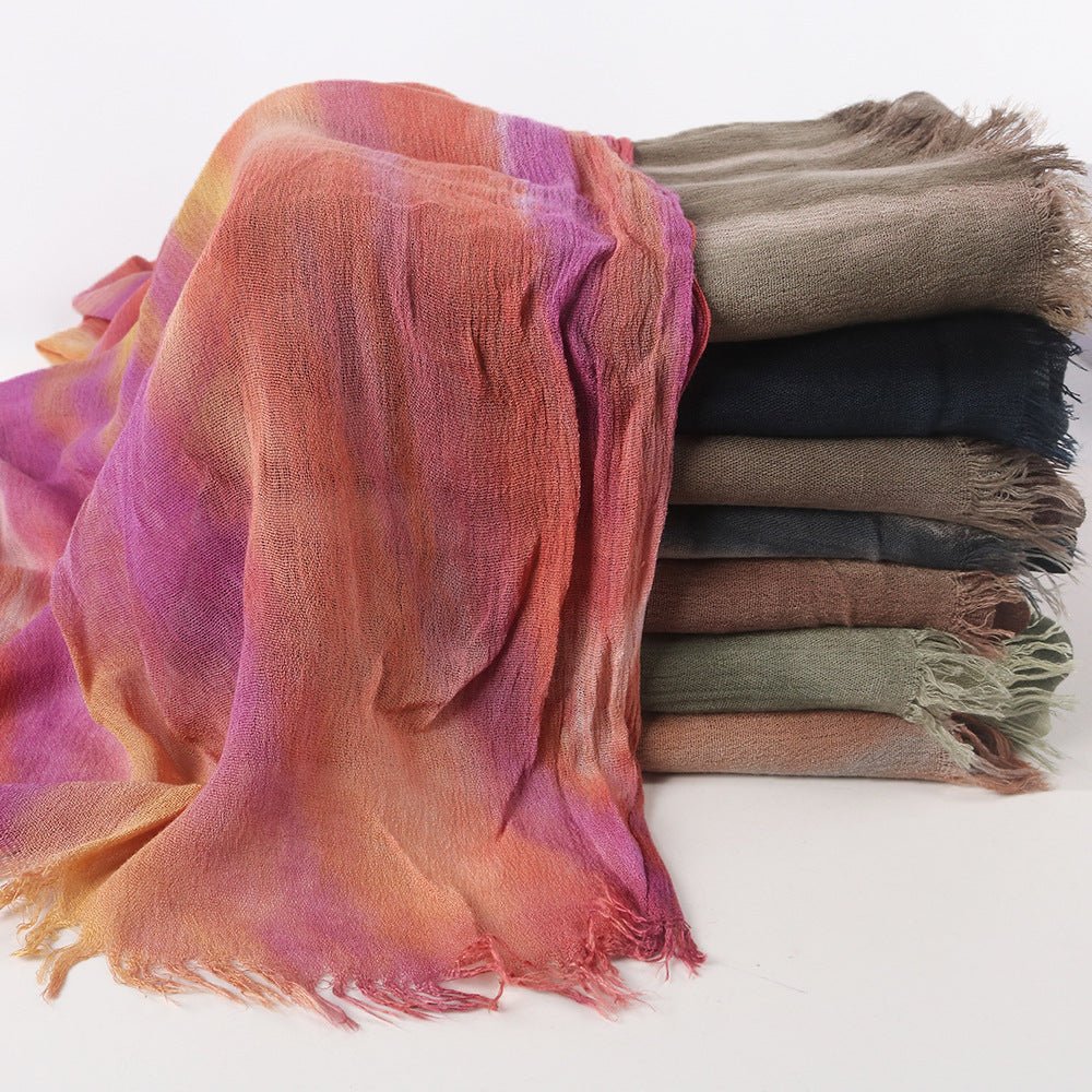 Rayon Gradient Tie-Dye Scarf | Rayon Gradient Hijab (MH216)