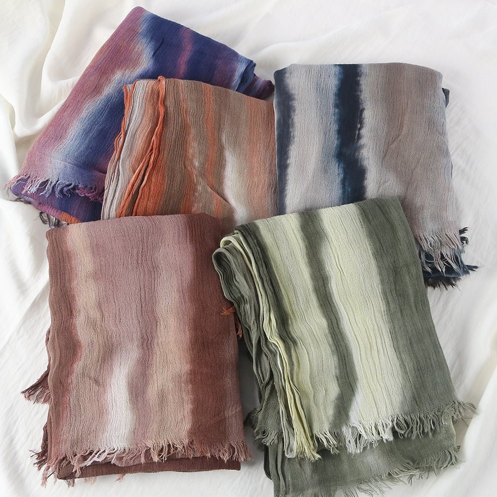 Rayon Gradient Tie-Dye Scarf | Rayon Gradient Hijab (MH216)