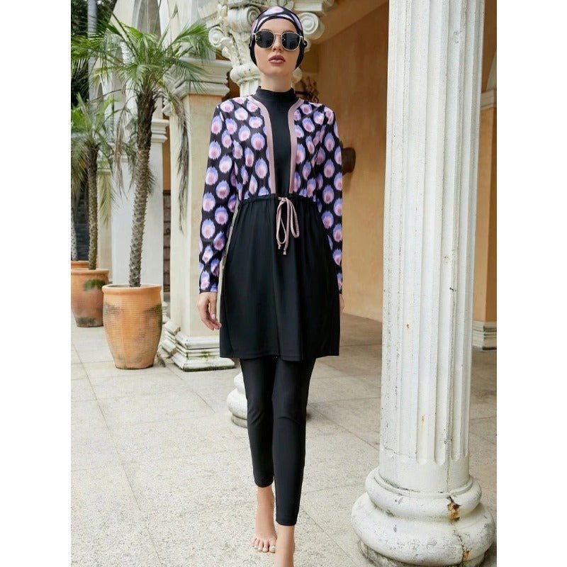 Islamic Swimwear Hijab | Muslim Women Swimwear Islamic Modest Swimsuit (MB017)