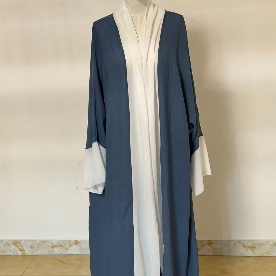 Archive Piece Two-Tone Chiffon Open Abaya - MP015 (Size M Only)