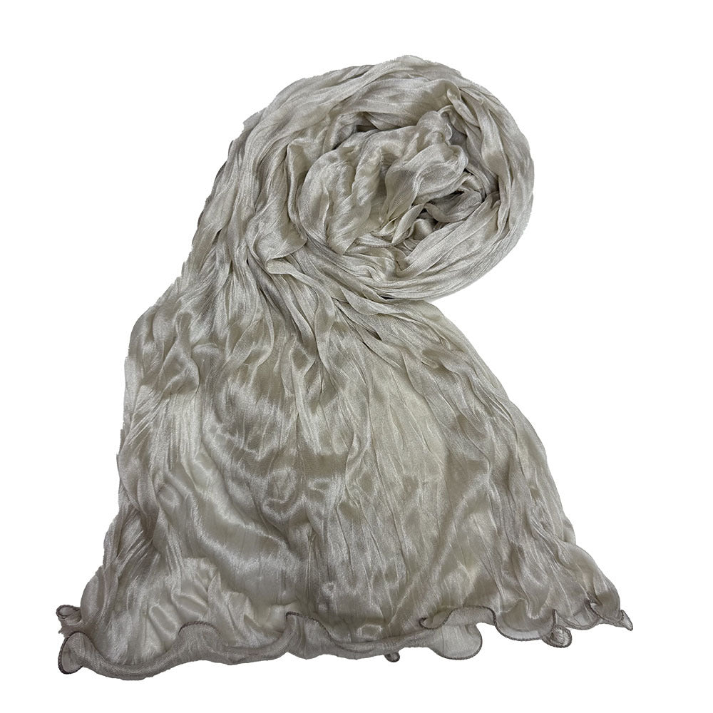 Crinkle Organza Hijab Scarf(MH222)