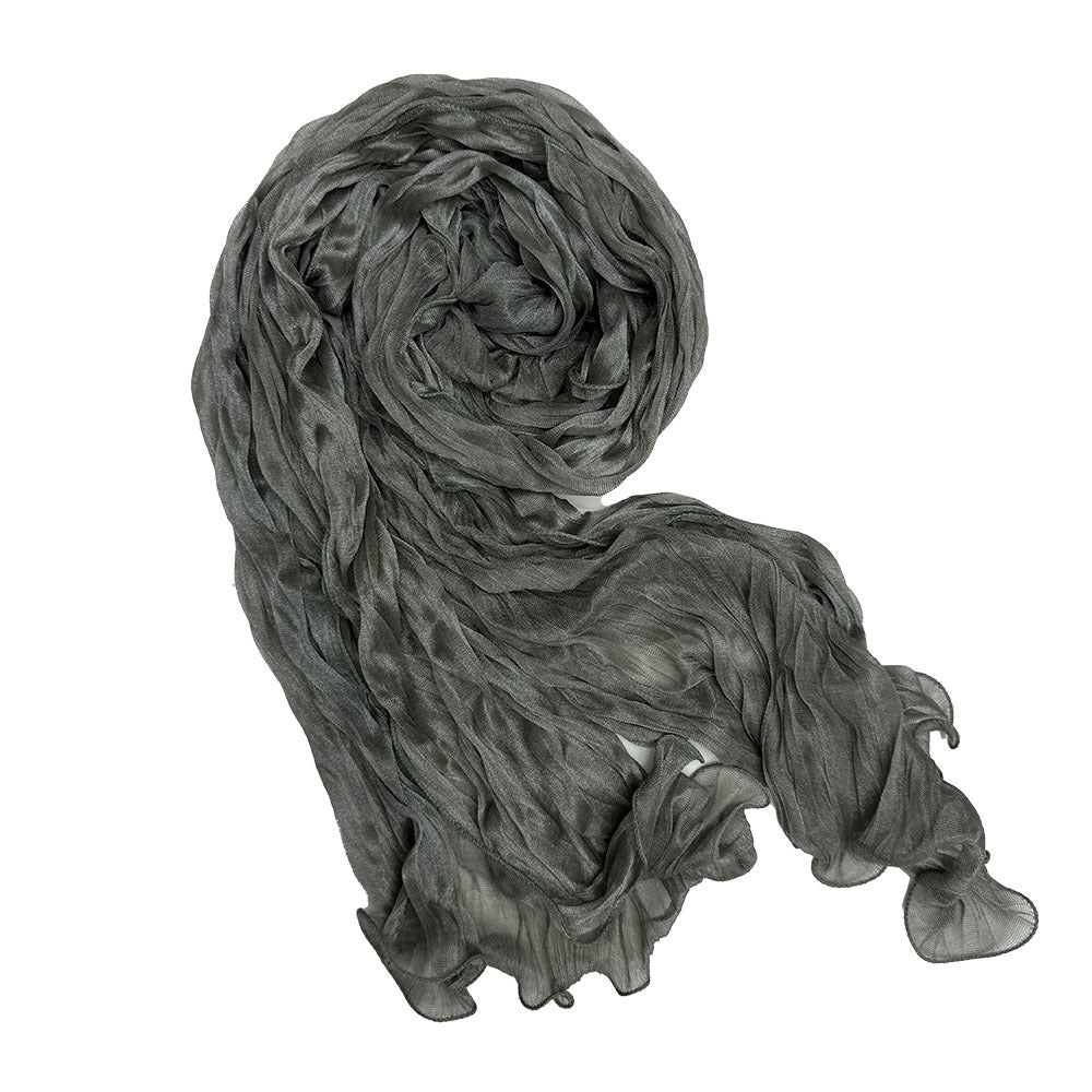 Crinkle Organza Hijab Scarf(MH222)