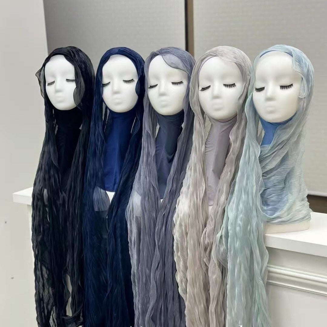 Crinkle Organza Hijab Scarf(MH222)