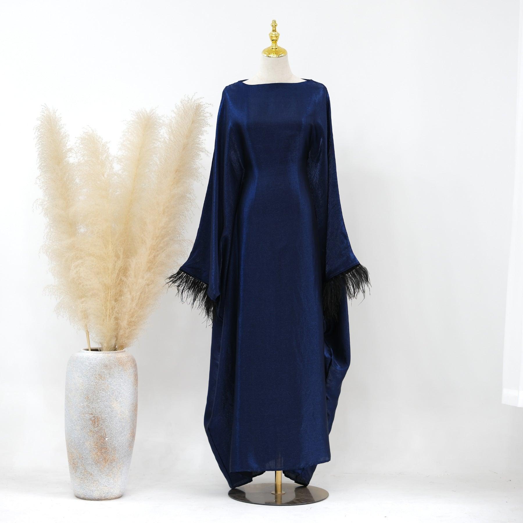 Party Feather Sleeves Abaya (MA052)