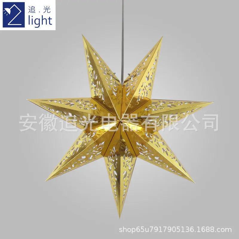 MR035 Hollow Star Hanging, Eid Mubarak Christmas Ramadan Decoration