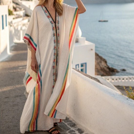 Printed Kaftan Maxi Dress(MS419)