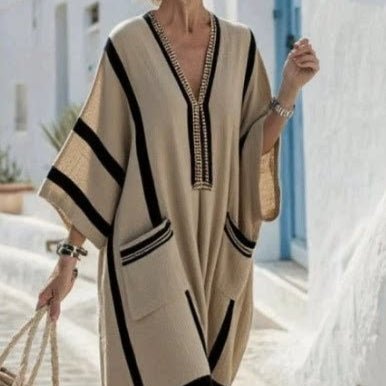 Printed Kaftan Maxi Dress(MS419)